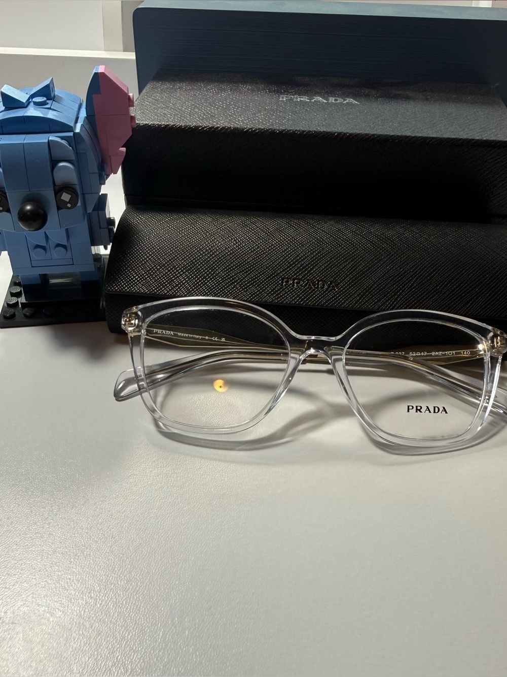 Prada Clear Transparent Round Optical Glasses for Women